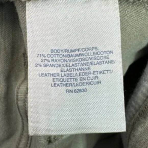 Lands End Womens Mid Rise Straight Leg Jeans Size 2P Khaki - Picture 7 of 7